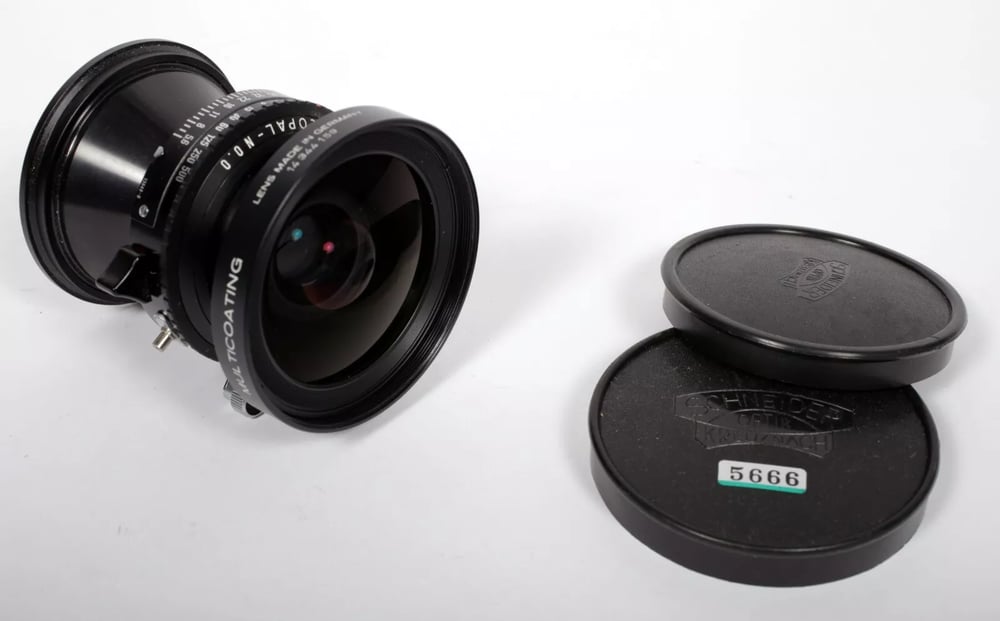 Image of Schneider Super Angulon MC 75mm F5.6 Lens in Copal #0 Shutter #5666