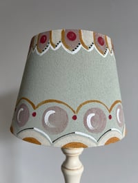 Image 1 of "Firle" - Hand Painted Fabric Table Lamp Shade
