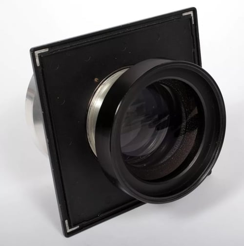 Image of Schneider Symmar 360mm F5.6 lens in compund #5 shutter sinar lensboard #5667