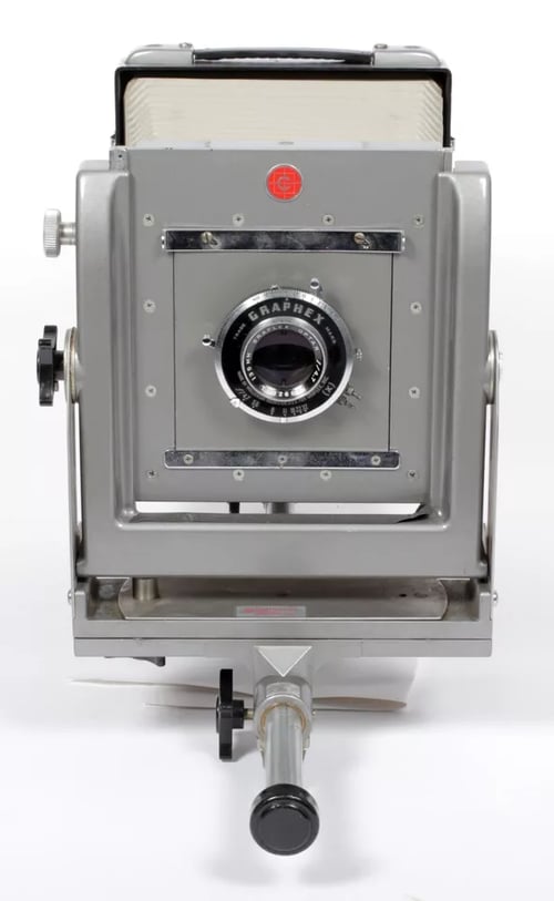 Image of Calumet CC401 4X5 monorail camera with 135mm lens + FILM + HOLDERS #5691