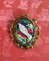 Rose Dove brooch / pendant