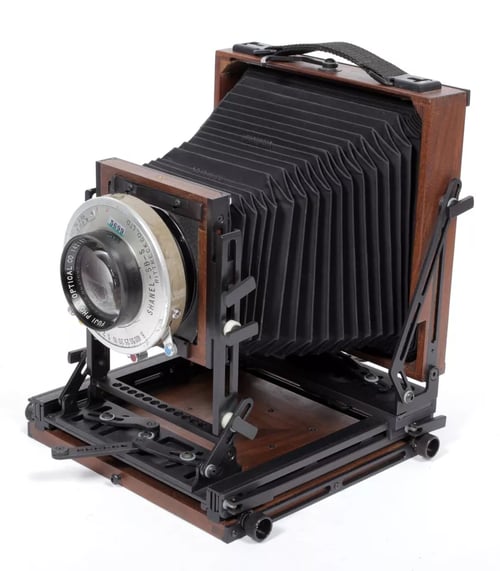 Image of KB Canham Wood 5X7 Camera with 250mm F4.5 Fujinar lens + 4X5 back ONLY #5699