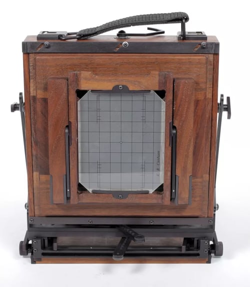 Image of KB Canham Wood 5X7 Camera with 250mm F4.5 Fujinar lens + 4X5 back ONLY #5699