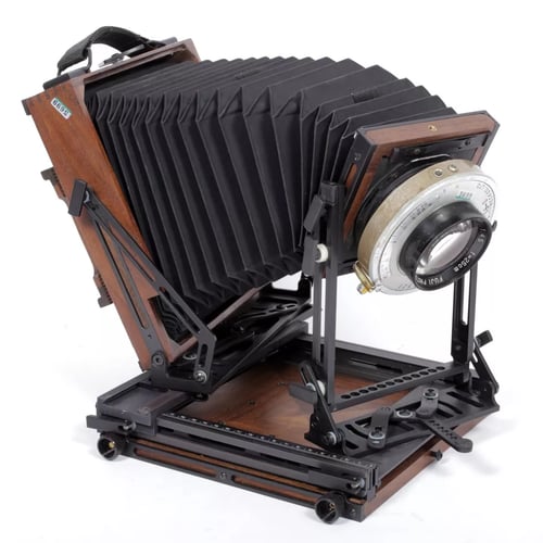 Image of KB Canham Wood 5X7 Camera with 250mm F4.5 Fujinar lens + 4X5 back ONLY #5699