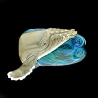 Image 1 of XXXL. Sirius - Humpback Whale - Flamework Glass Sculpture