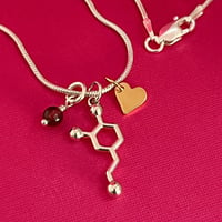 Image 1 of dopamine heart necklace