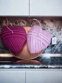 Image 1 of Wooven Heart Candle 