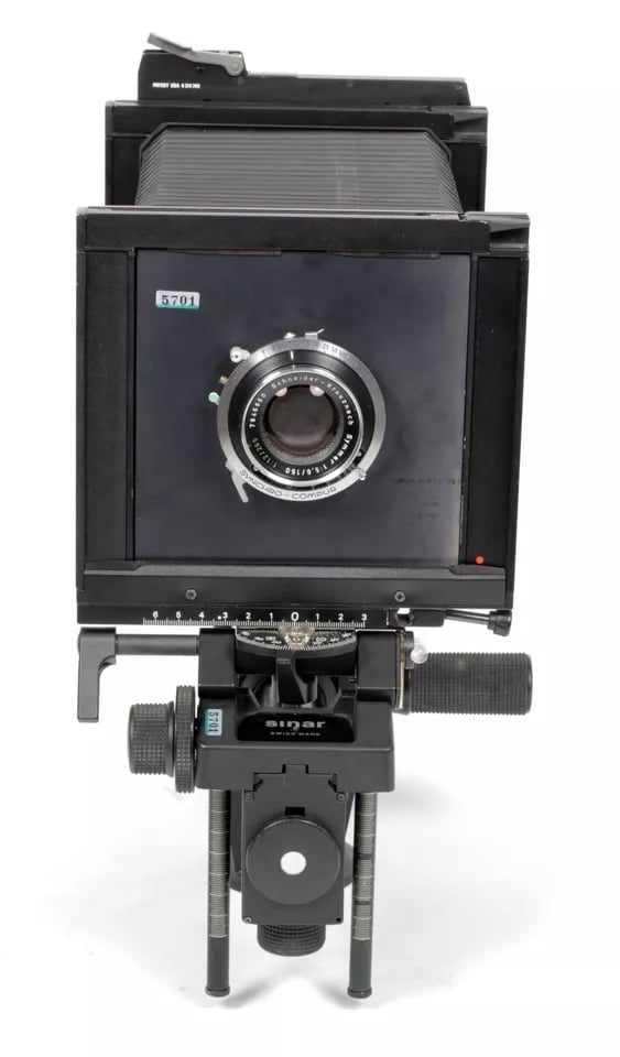 Sinar F1 4X5 Camera with 150mm schneider lens + holders + Sinar F1 4X5 Camera with 150mm schneider lens + holders +