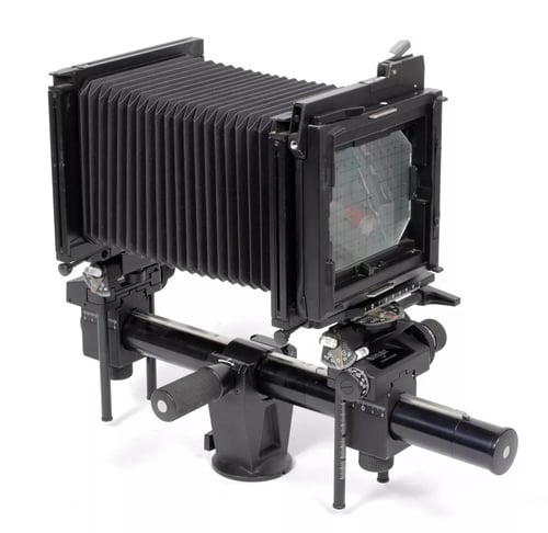 Image of Sinar F1 4X5 Camera with 150mm schneider lens + holders + film #5701