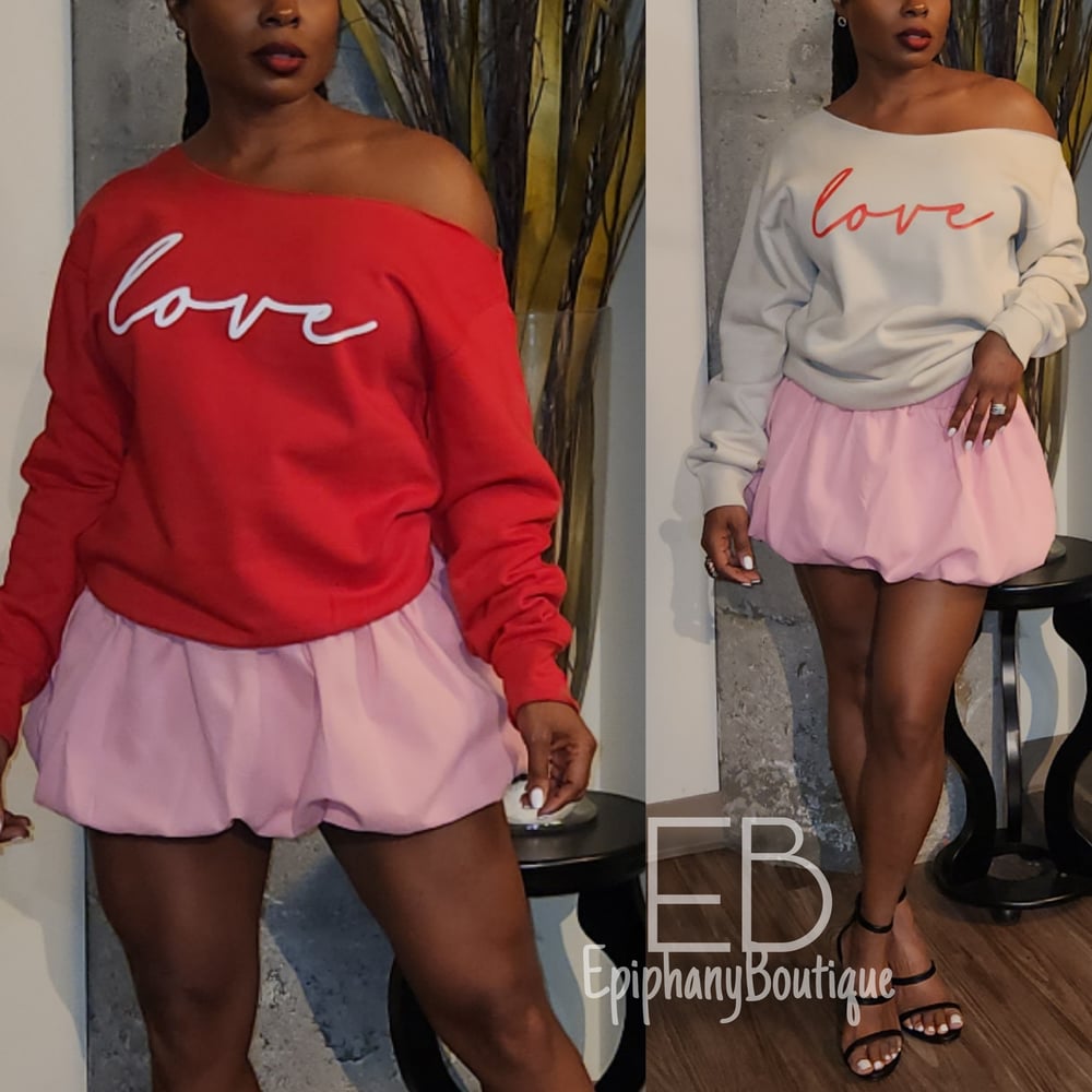 Image of The LOVE Sweatshirt-**Reg & Plus/Curvy**