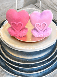 Image 1 of Swan Heart Candle 