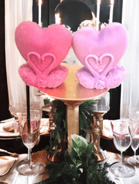 Image 3 of Swan Heart Candle 