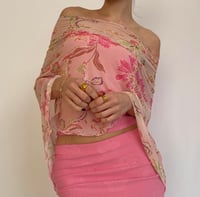 Image 3 of Poncho | Pink Floral