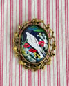 Rose Dove brooch / pendant