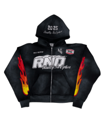 Image 1 of "BLACK FLAME" HOODIE