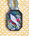 Rose Dove ~ giclée print in locket