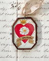 Cor Cordium ~ original collage in locket