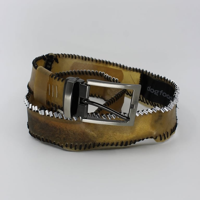 PROTOTYPE: Transparent Leather Jaw Belt Size 31-34