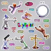 Image 1 of ClayFighter Magnet Set (24 Pieces)