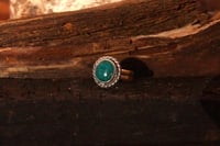Image 2 of Turquoise Rope Double Band | Size 6.5