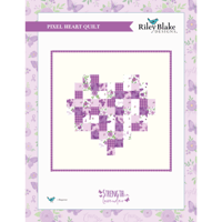 Image 2 of SMALL PIXEL HEART Quilt Kit 30" x 30" by Riley Blake Designs