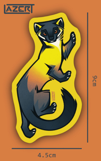 Image 2 of Yellow-Throated Marten - Stickers