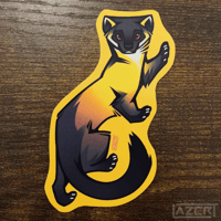 Image 3 of Yellow-Throated Marten - Stickers