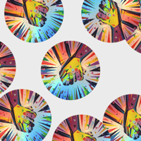 Image 2 of Band Together Round Sticker (Holographic) 