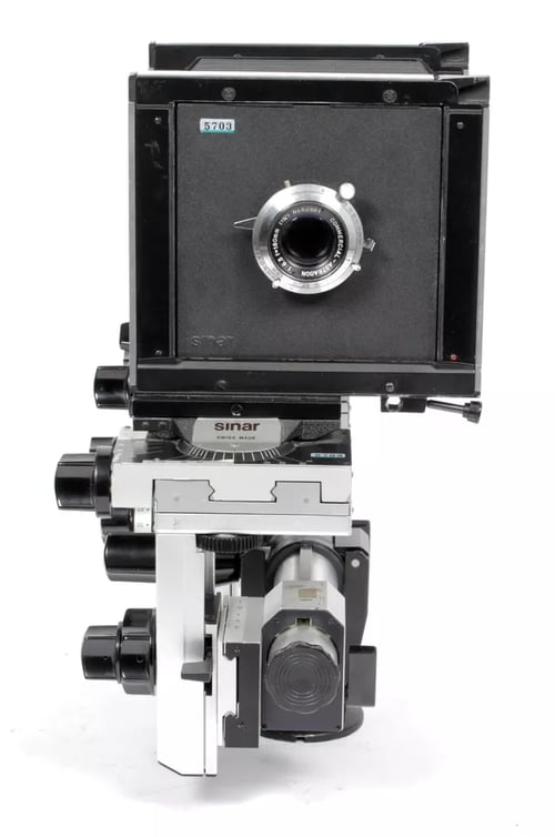 Image of Sinar P1 4X5 Camera with 165mm schneider lens + holders + film #5703