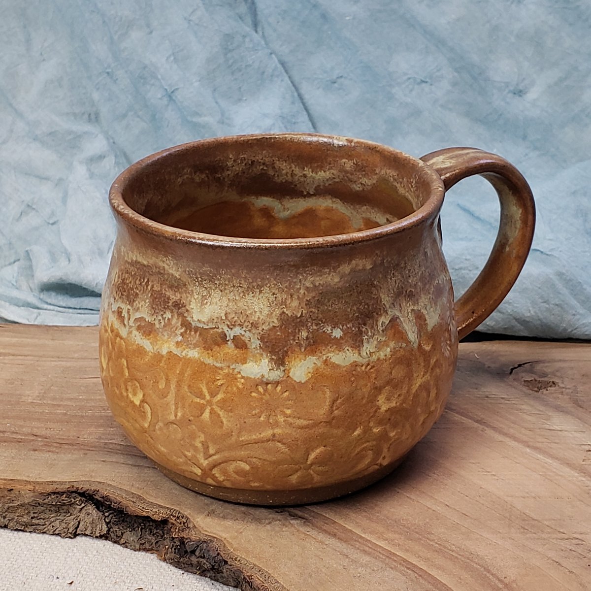 Image of Mountain Flower Honey mug: Sunflower blossom glaze