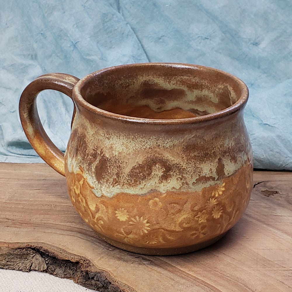 Image of Mountain Flower Honey mug: Sunflower blossom glaze