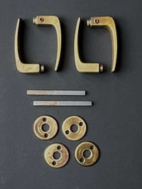 Image 2 of Two Pairs of Finnish Brass Door Handles