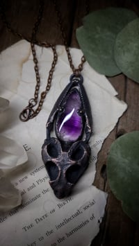 Image 1 of Uro Skull and Amethyst Amulet