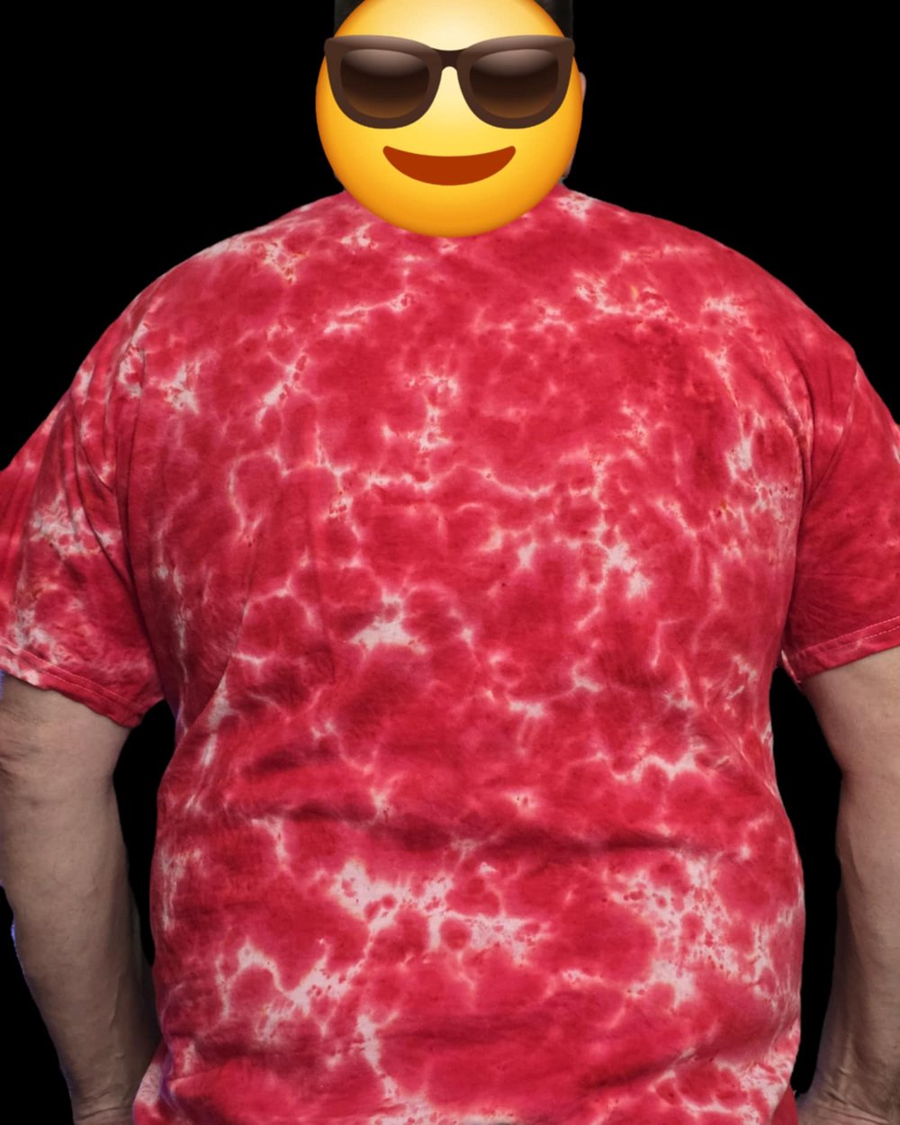 Image of Red tye dyed ohio state tshirt