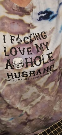 Tye dyed shirt with customized graphic 