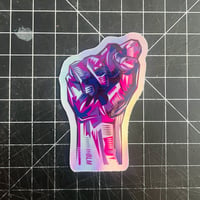 Image 1 of BLM Black Power Sticker (Holographic) 