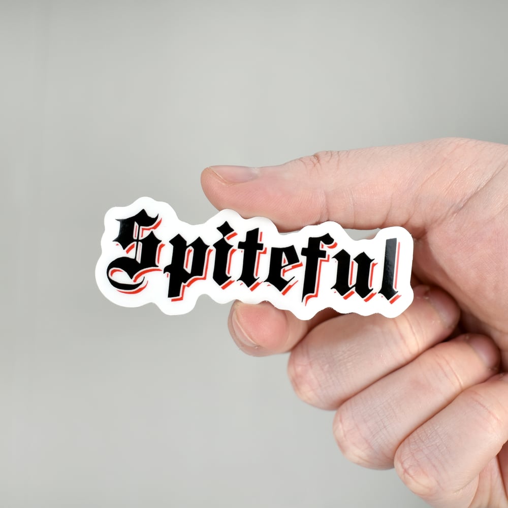Spiteful Clear Vinyl Sticker
