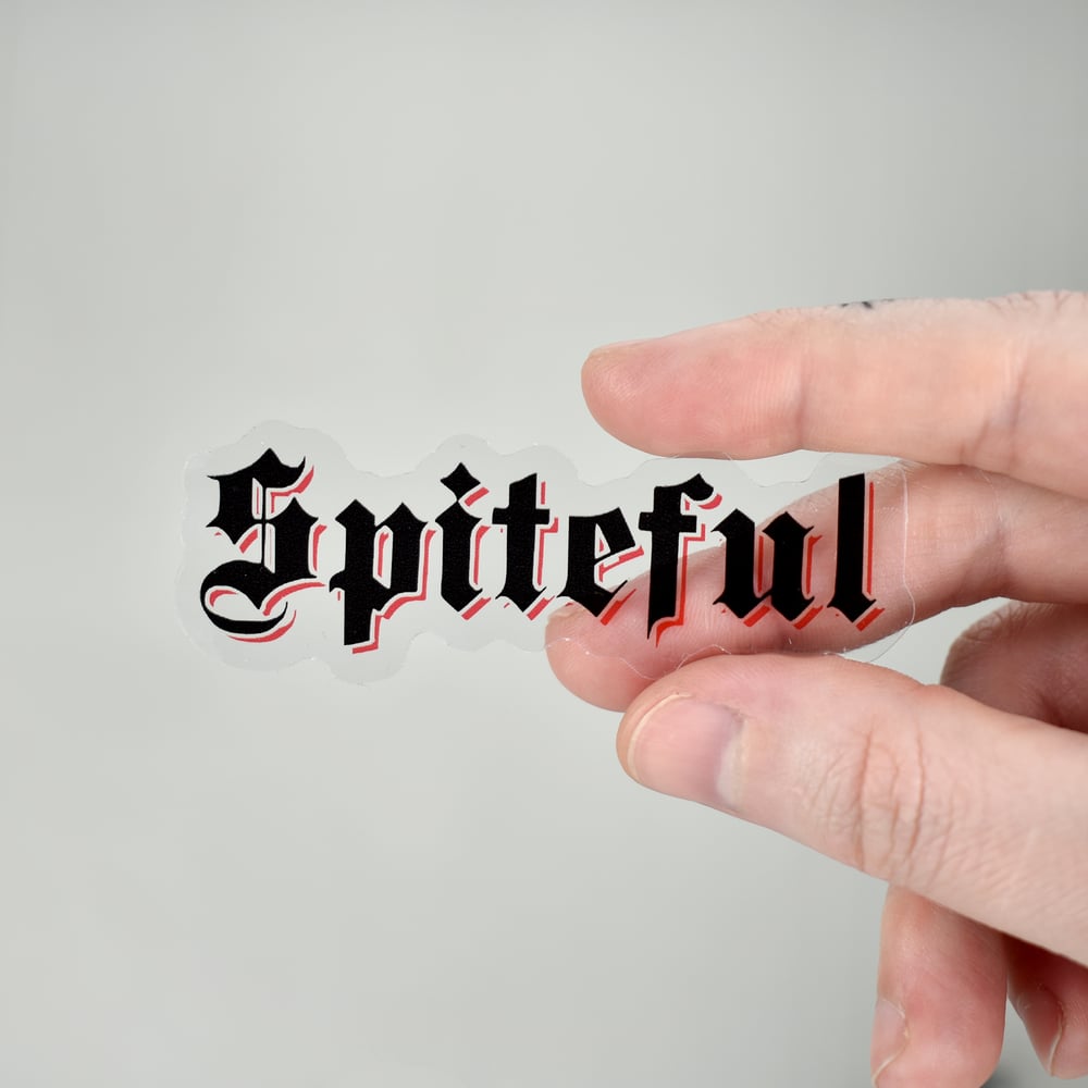 Spiteful Clear Vinyl Sticker