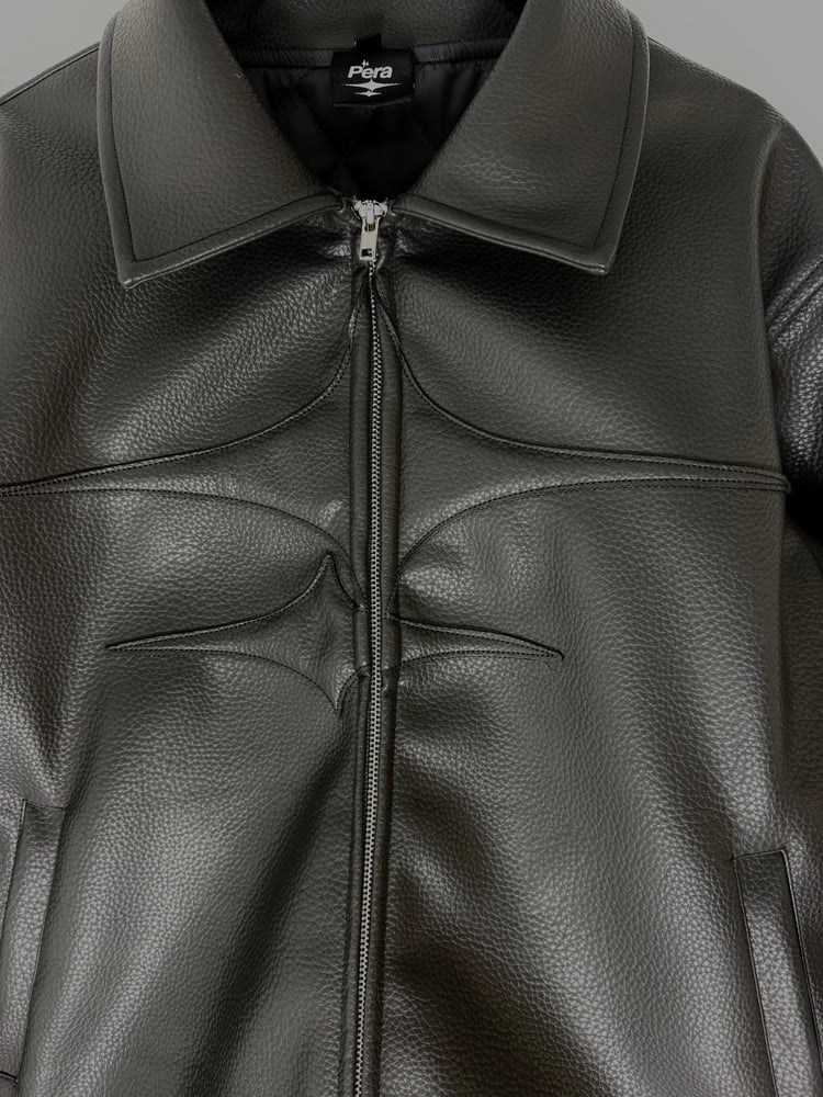 Image of `ISO tipe ’ Leather jacket 