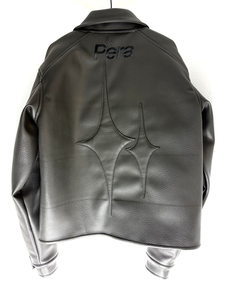 Image of `ISO tipe ’ Leather jacket 