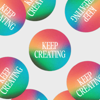 Image 2 of Keep Creating Sticker