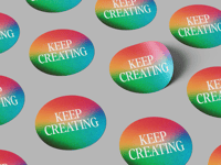 Image 4 of Keep Creating Sticker