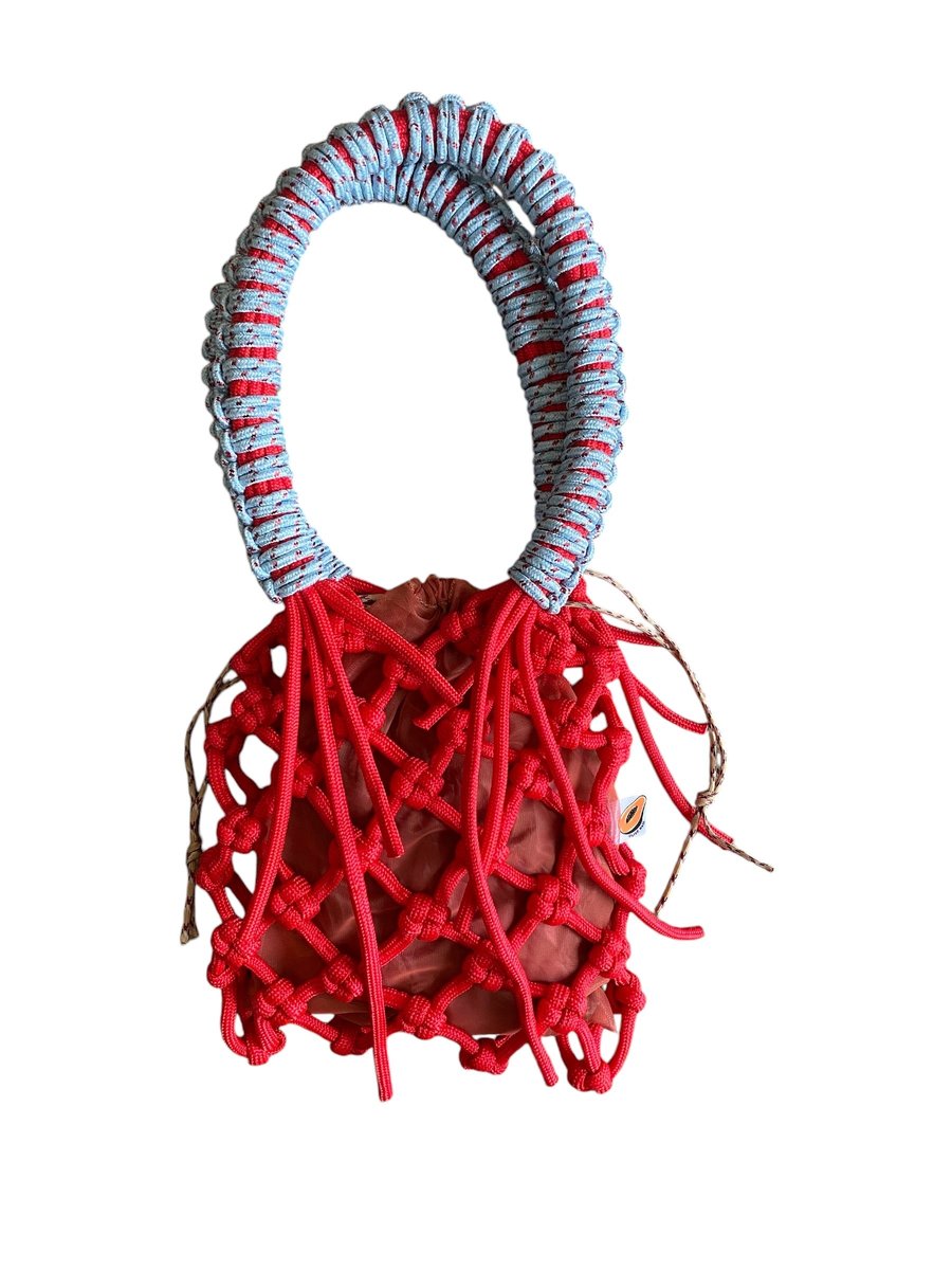 Image of Sunshine Bag- Baby Blue x Red