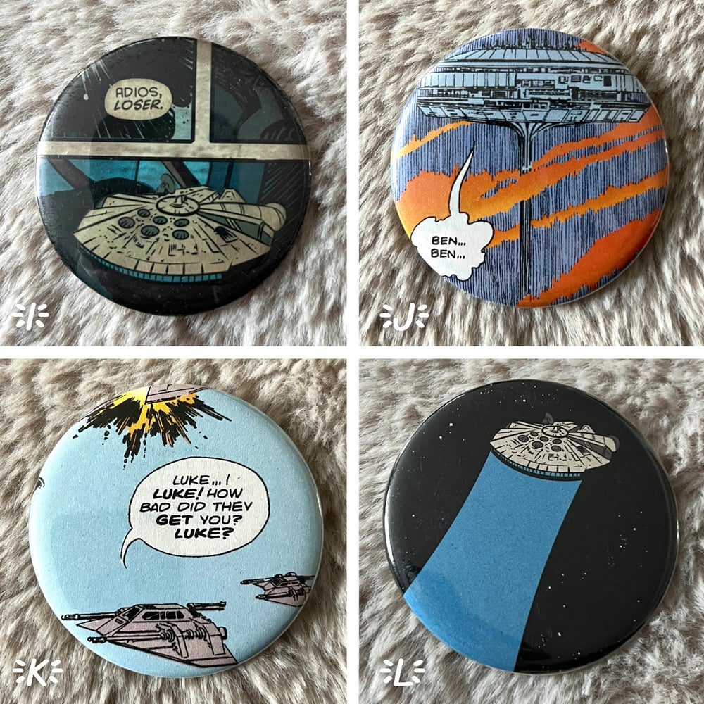 Star Wars comic buttons