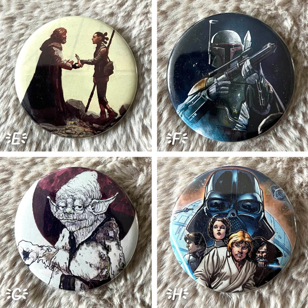 Star Wars comic buttons