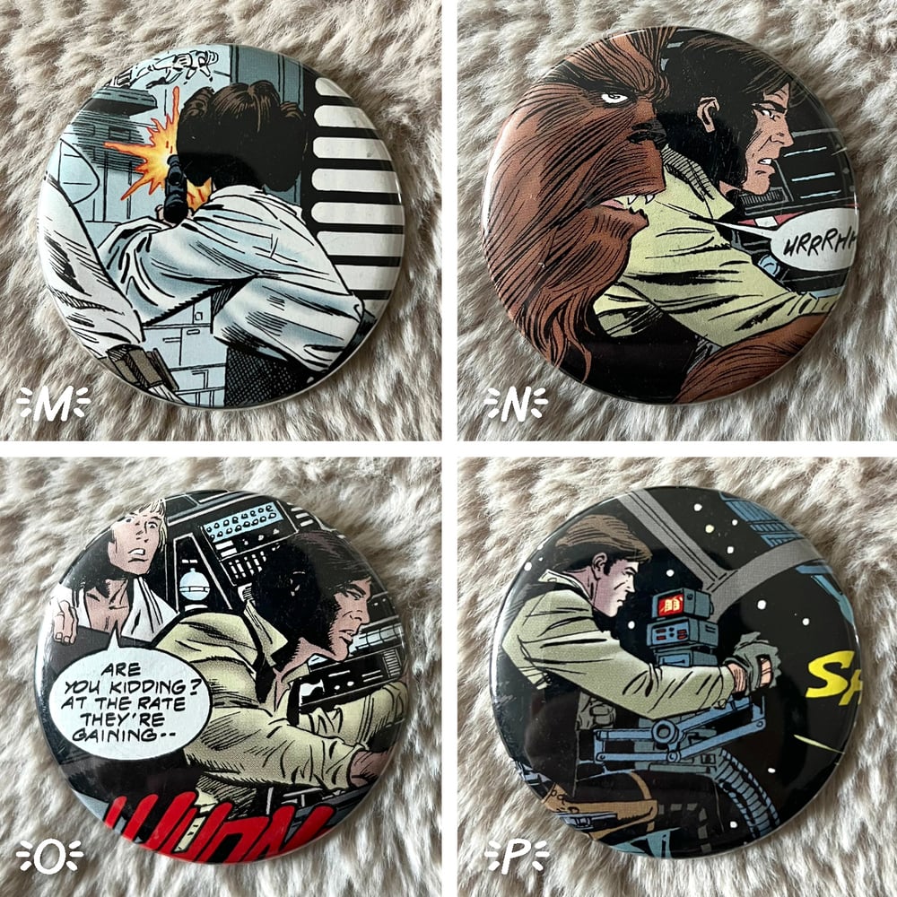 Star Wars comic buttons