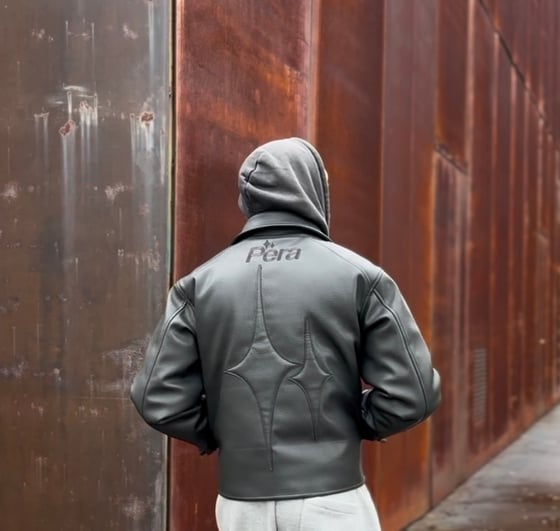 Image of `ISO tipe ’ Leather jacket 