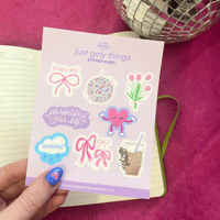 Image 3 of Just Girly Things Sticker Sheet