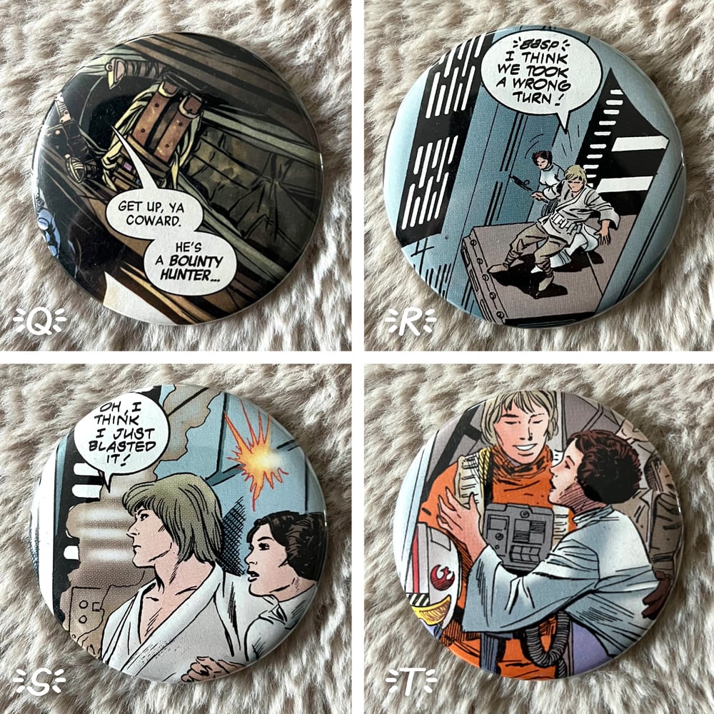 Star Wars comic buttons