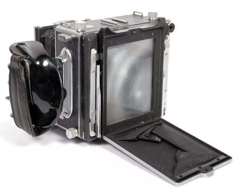 Image of Linhof Technika III 4X5 camera w/ 135mm + 210mm MC Lenses +grip +film +holders